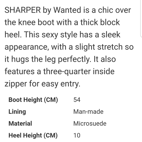 Wanted Black Suede Thigh High Boots - Picture 2 of 9